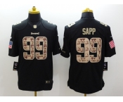 nike nfl jerseys tampa bay buccaneers #99 sapp black[salute to service limited]