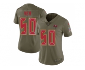 Women Nike Tampa Bay Buccaneers #50 Vita Vea Olive Stitched NFL Limited 2017 Salute to Service Jersey