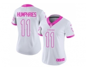 Women's Nike Tampa Bay Buccaneers #11 Adam Humphries White Pink Stitched NFL Limited Rush Fashion Jersey