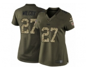 Women's Nike Tampa Bay Buccaneers #27 J.J. Wilcox Limited Green Salute to Service NFL Jersey