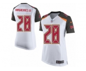 Women's Nike Tampa Bay Buccaneers #28 Vernon Hargreaves III Game White NFL Jersey