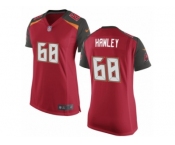 Women's Nike Tampa Bay Buccaneers #68 Joe Hawley Limited Red Team Color NFL Jersey