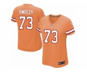 Women's Nike Tampa Bay Buccaneers #73 J. R. Sweezy Limited Orange Glaze Alternate NFL Jersey