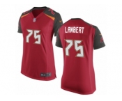 Women's Nike Tampa Bay Buccaneers #75 Davonte Lambert Limited Red Team Color NFL Jersey