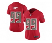 Women's Nike Tampa Bay Buccaneers #99 Warren Sapp Limited Red Rush NFL Jersey
