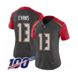 Women's Tampa Bay Buccaneers #13 Mike Evans Limited Gray Inverted Legend 100th Season Football Jersey