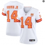 Womens Tampa Bay Buccaneers #14 Chris Godwin Nike White 50th Season F.U.S.E. Limite