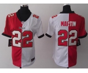 nike women nfl jerseys tampa bay buccaneers #22 martin white-red[nike split]