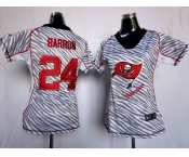 nike women nfl jerseys tampa bay buccaneers #24 banrron [fem fan zebra]