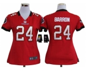nike women nfl jerseys tampa bay buccaneers #24 barron red[nike]