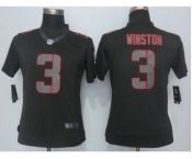 nike women nfl jerseys tampa bay buccaneers #3 winston black[nike impact limited]