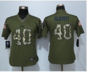 nike women nfl jerseys tampa bay buccaneers #40 Mike Alstott army green[nike Limited Salute To Service]