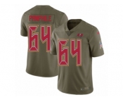 Youth Nike Tampa Bay Buccaneers #64 Kevin Pamphile Limited Olive 2017 Salute to Service NFL Jersey