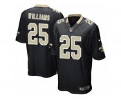 Men's Nike New Orleans Saints #25 P. J. Williams Game Black Team Color NFL Jersey