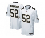 Men's Nike New Orleans Saints #52 Craig Robertson Game White NFL Jersey