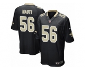 Men's Nike New Orleans Saints #56 Michael Mauti Game Black Team Color NFL Jersey