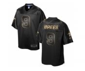 Nike New Orleans Saints #9 Drew Brees Black Gold Collection Jersey[Game]