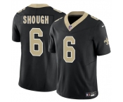 Men's New Orleans Saints #6 Tyler Shough Black 2025 Draft F.U.S.E. Vapor Limited Football Stitched Jersey