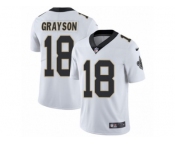 Men's Nike New Orleans Saints #18 Garrett Grayson Vapor Untouchable Limited White NFL Jersey