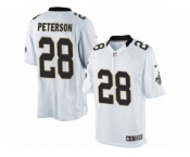 Men's Nike New Orleans Saints #28 Adrian Peterson Limited White NFL Jersey