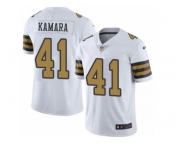 Men's Nike New Orleans Saints #41 Alvin Kamara Limited White Rush NFL Jersey