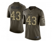 Men's Nike New Orleans Saints #43 Marcus Williams Limited Green Salute to Service NFL Jersey