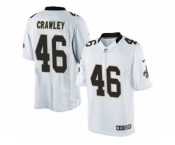Men's Nike New Orleans Saints #46 Ken Crawley Limited White NFL Jersey