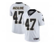 Men's Nike New Orleans Saints #47 Alex Anzalone Vapor Untouchable Limited White NFL Jersey