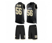 Men's Nike New Orleans Saints #56 A.J. Klein Limited Black Tank Top Suit NFL Jersey