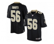Men's Nike New Orleans Saints #56 Michael Mauti Limited Black Team Color NFL Jersey