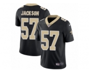 Men's Nike New Orleans Saints #57 Rickey Jackson Vapor Untouchable Limited Black Team Color NFL Jersey