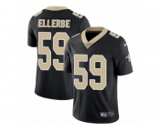 Men's Nike New Orleans Saints #59 Dannell Ellerbe Vapor Untouchable Limited Black Team Color NFL Jersey