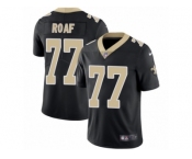 Men's Nike New Orleans Saints #77 Willie Roaf Vapor Untouchable Limited Black Team Color NFL Jersey