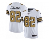 Men's Nike New Orleans Saints #82 Coby Fleener Limited White Rush NFL Jersey