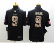 nike nfl jerseys new orleans saints #9 brees black[salute to service limited]