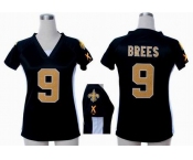 nike women nfl jerseys new orleans saints #9 brees black[draft him ii top]