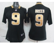 nike women nfl jerseys new orleans saints #9 brees black[nike]