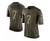 Youth Nike Carolina Panthers #7 Harrison Butker Limited Green Salute to Service NFL Jersey