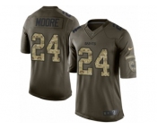 Youth Nike New Orleans Saints #24 Sterling Moore Limited Green Salute to Service NFL Jersey