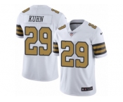 Youth Nike New Orleans Saints #29 John Kuhn Limited White Rush NFL Jersey
