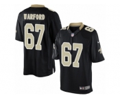 Youth Nike New Orleans Saints #67 Larry Warford Limited Black Team Color NFL Jersey