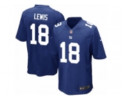 Men Nike New York Giants #18 Roger Lewis Game Royal Blue Team Color NFL Jersey