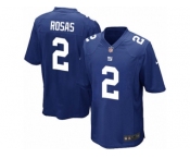 Men Nike New York Giants #2 Aldrick Rosas Game Royal Blue Team Color NFL Jersey