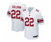 Men Nike New York Giants #22 Wayne Gallman Game White NFL Jersey
