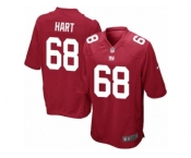 Men Nike New York Giants #68 Bobby Hart Game Red Alternate NFL Jersey