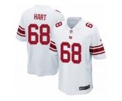 Men Nike New York Giants #68 Bobby Hart Game White NFL Jersey