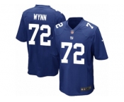 Men Nike New York Giants #72 Kerry Wynn Game Royal Blue Team Color NFL Jersey