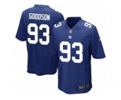 Men Nike New York Giants #93 B.J. Goodson Game Royal Blue Team Color NFL Jersey