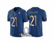 Men New York Giants #21 Landon Collins NFC 2017 Pro Bowl Blue Gold Limited Jersey