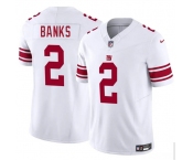Men's New York Giants #2 Deonte Banks White 2025 F.U.S.E. Vapor Untouchable Limited Football Stitched Jersey